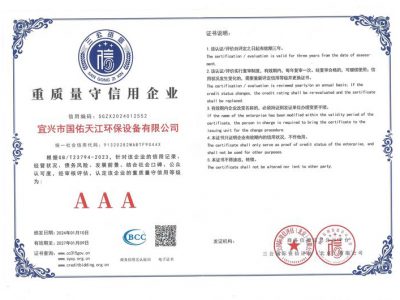 重质量守信用企业
